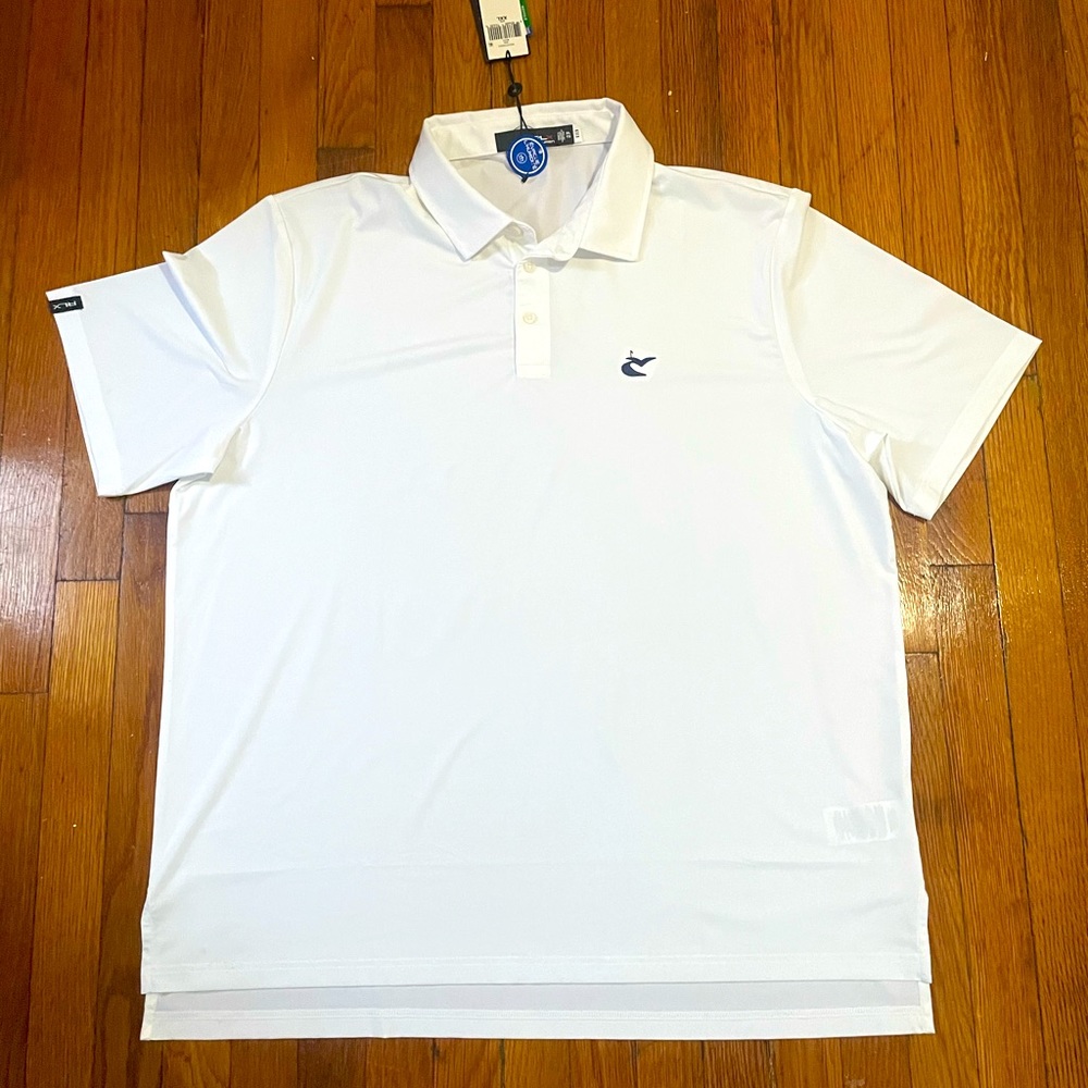 White Ralph Lauren Golf Shirt- Caves Valley Course